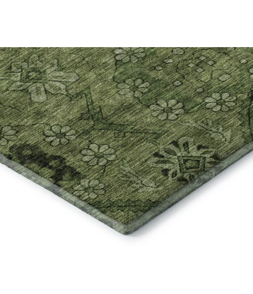 Addison Mayfield Green AMF842 - 8ft. Round Rug