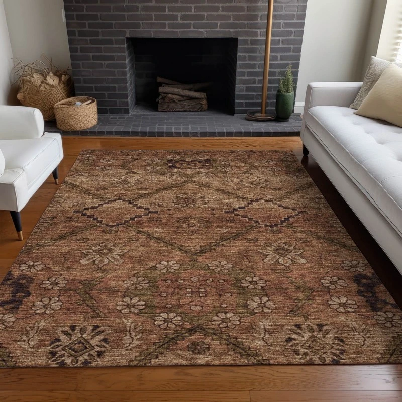 Addison Mayfield Orange AMF842 2ft. 3in. x 7ft. 6in. Rect. Rug