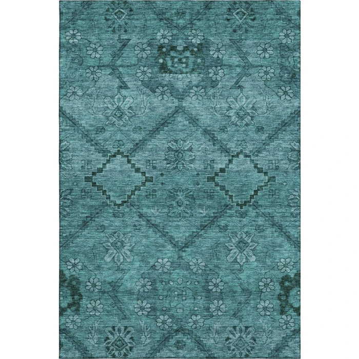 Addison Mayfield Teal AMF842 8ft. x 10ft. Rect. Rug