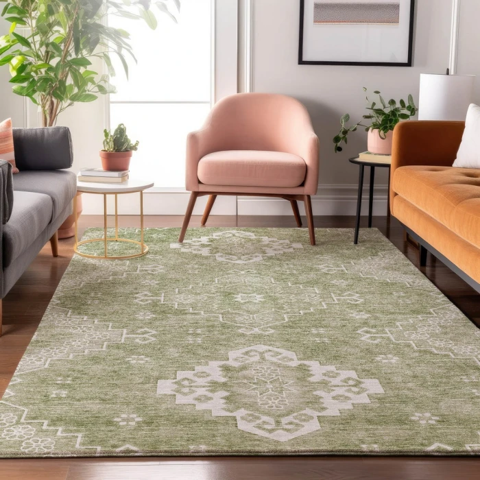 Addison Mayfield Green AMF847 9ft. x 12ft. Rect. Rug