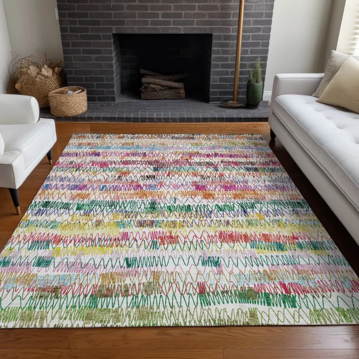 Addison Mayfield Green AMF850 2ft. 3in. x 7ft. 6in. Rect. Rug