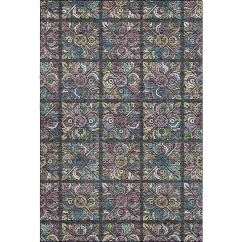 Addison Mayfield Black AMF852 2ft. 3in. x 7ft. 6in. Rect. Rug