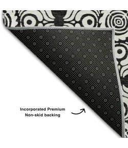 Addison Mayfield Black AMF854 2ft. 3in. x 7ft. 6in. Rect. Rug