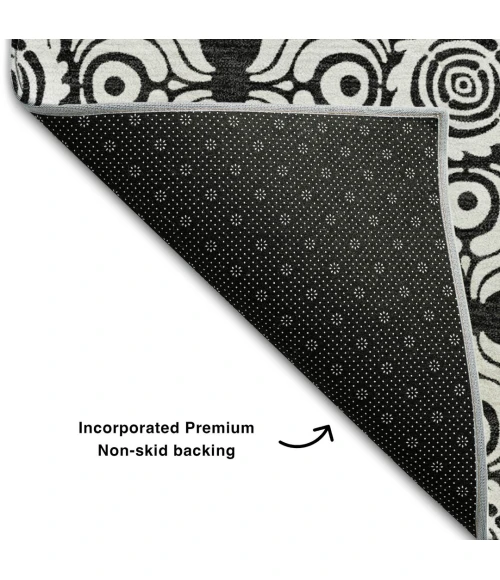 Addison Mayfield Black AMF854 2ft. 3in. x 7ft. 6in. Rect. Rug