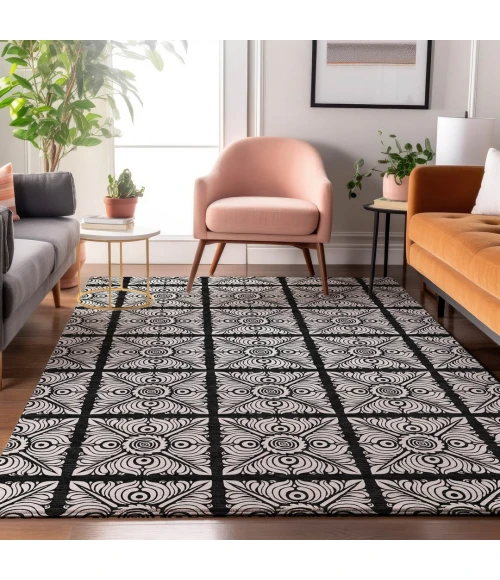 Addison Mayfield Black AMF854 2ft. 3in. x 7ft. 6in. Rect. Rug