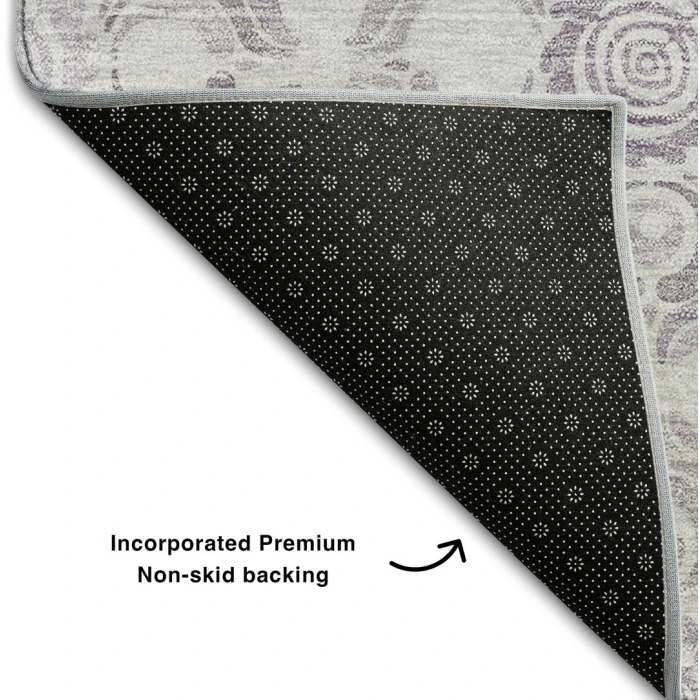 Addison Mayfield Purple AMF854 - 8ft. Round Rug
