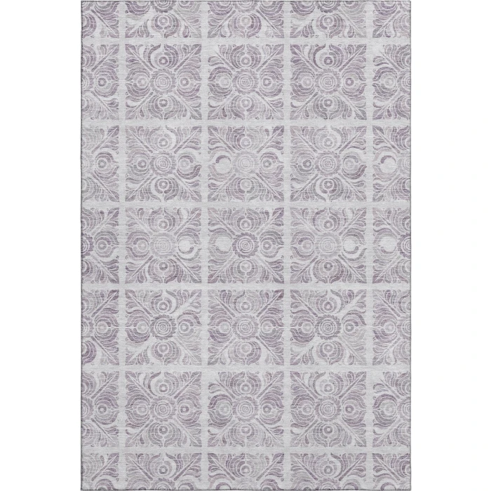 Addison Mayfield Purple AMF854 - 8ft. Round Rug