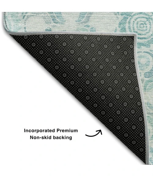 Addison Mayfield Teal AMF854 2ft. 3in. x 7ft. 6in. Rect. Rug