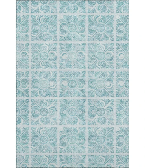 Addison Mayfield Teal AMF854 2ft. 3in. x 7ft. 6in. Rect. Rug