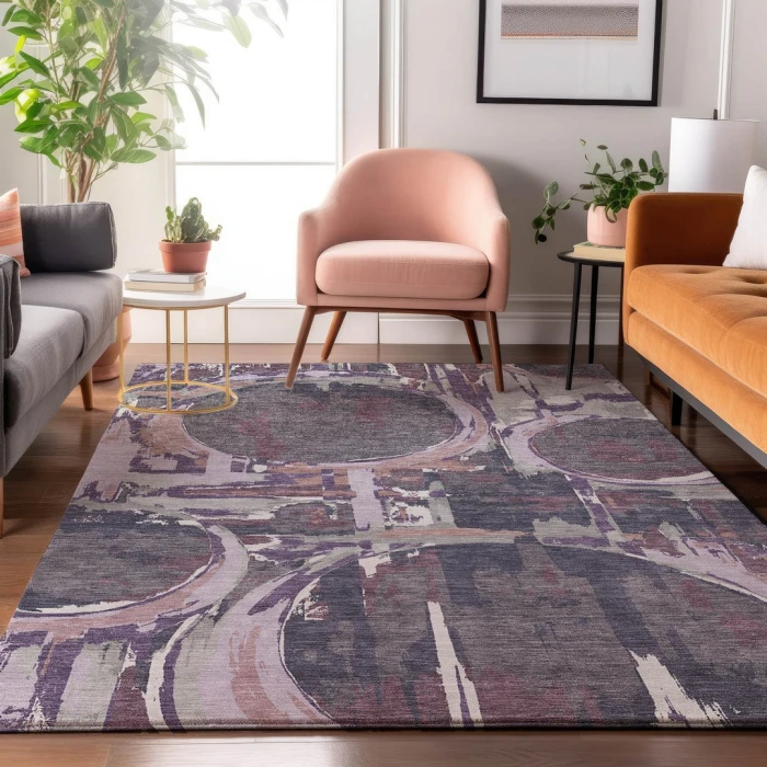 Addison Mayfield Purple AMF855 8ft. x 10ft. Rect. Rug