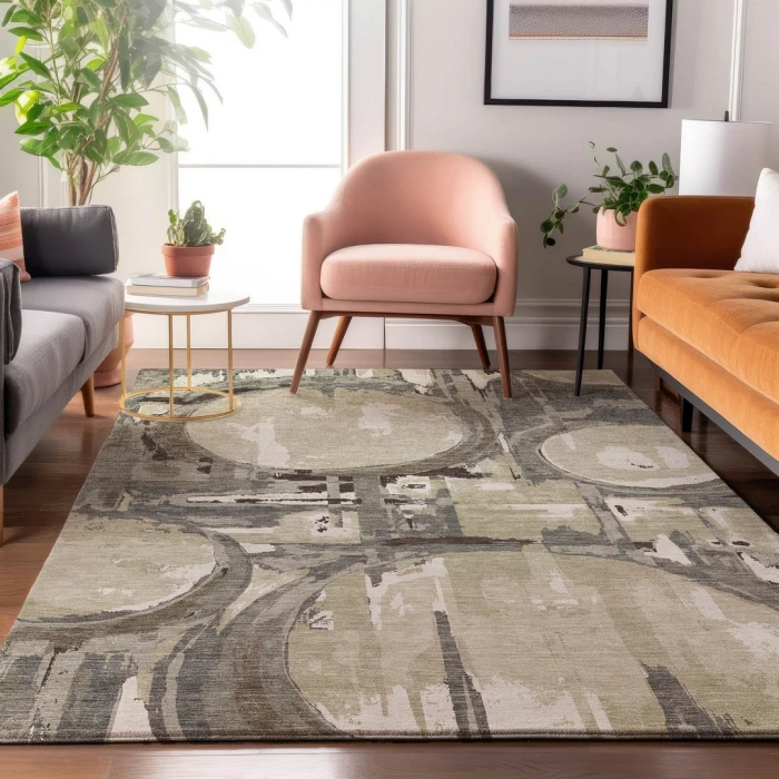 Addison Mayfield Brown AMF855 2ft. 3in. x 7ft. 6in. Rect. Rug