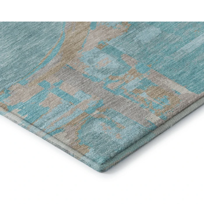 Addison Mayfield Teal AMF855 8ft. x 10ft. Rect. Rug