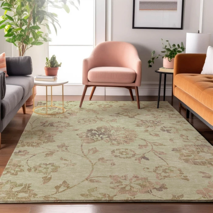 Addison Mayfield Green AMF856 2ft. 3in. x 7ft. 6in. Rect. Rug