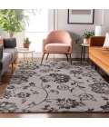 Addison Mayfield Gray AMF856 - 8ft. Round Rug