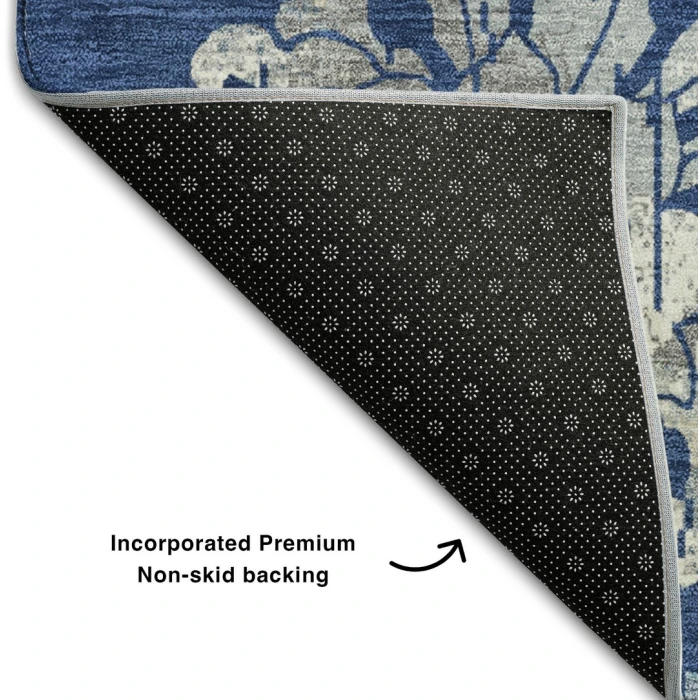 Addison Mayfield Blue AMF856 - 8ft. Round Rug