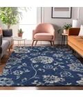 Addison Mayfield Blue AMF856 - 8ft. Round Rug