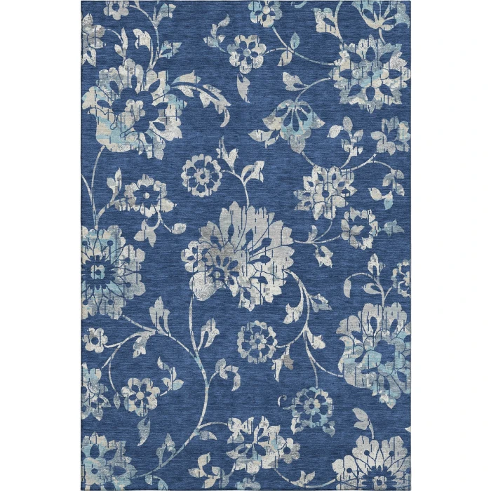 Addison Mayfield Blue AMF856 - 8ft. Round Rug