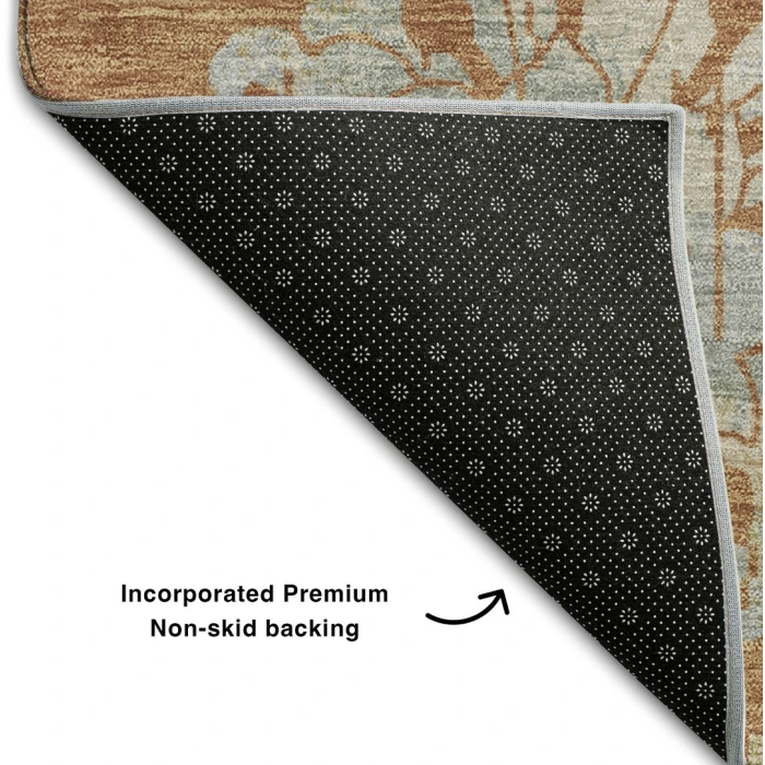 Addison Mayfield Orange AMF856 - 8ft. Round Rug