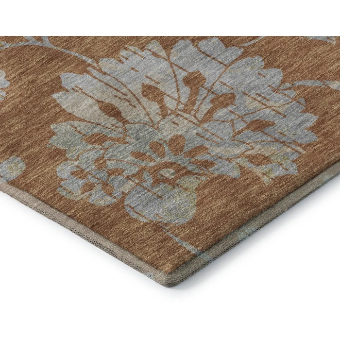 Addison Mayfield Orange AMF856 - 8ft. Round Rug