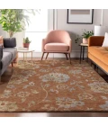 Addison Mayfield Orange AMF856 - 8ft. Round Rug