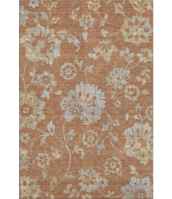 Addison Mayfield Orange AMF856 - 8ft. Round Rug