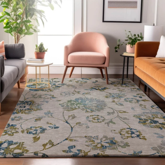 Addison Mayfield Brown AMF856 - 8ft. Round Rug