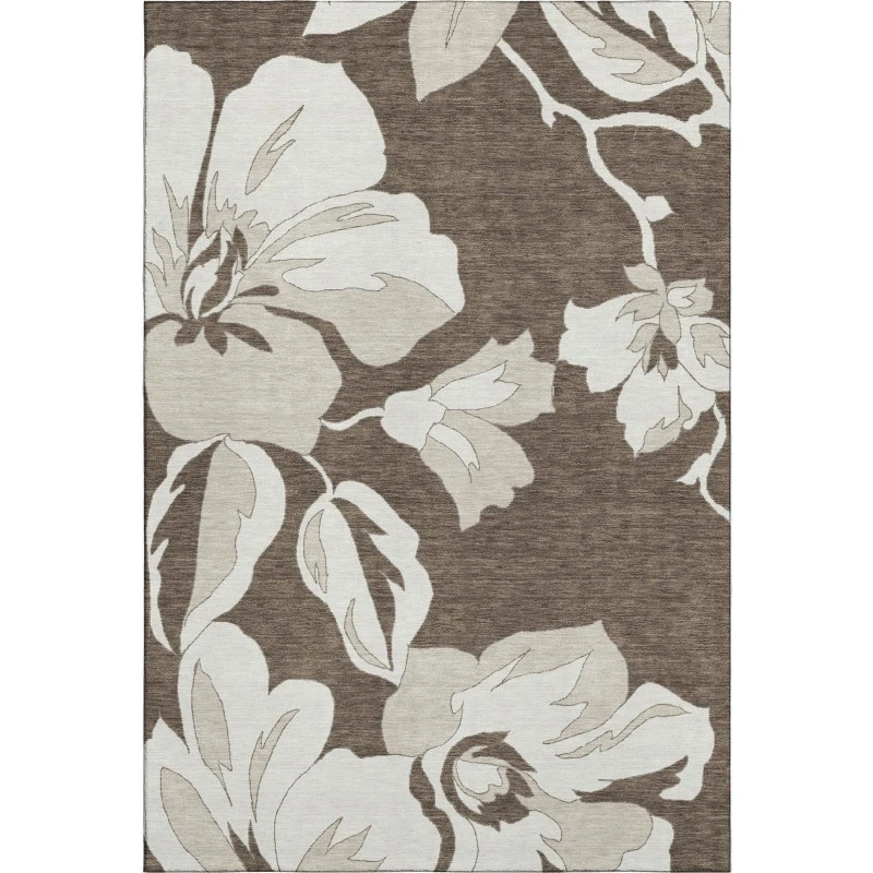 Addison Mayfield Brown AMF857 - 8ft. Round Rug