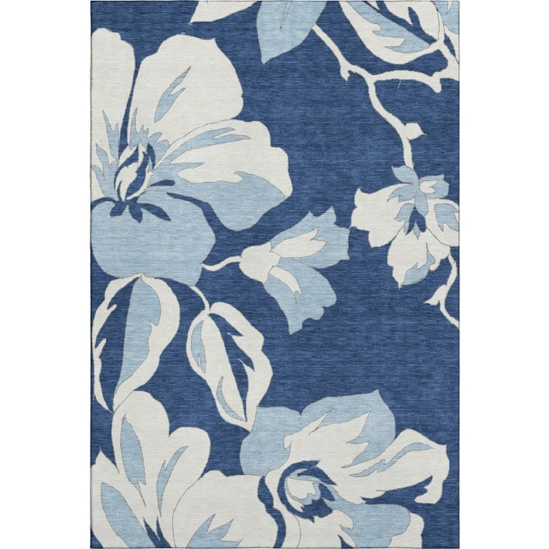 Addison Mayfield Blue AMF857 - 8ft. Round Rug