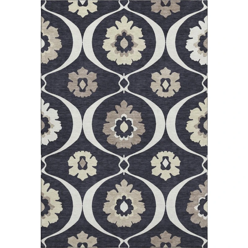 Addison Mayfield Black AMF858 2ft. 3in. x 7ft. 6in. Rect. Rug