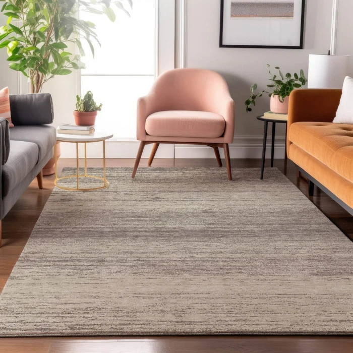 Addison Mayfield Brown AMF859 - 8ft. Round Rug