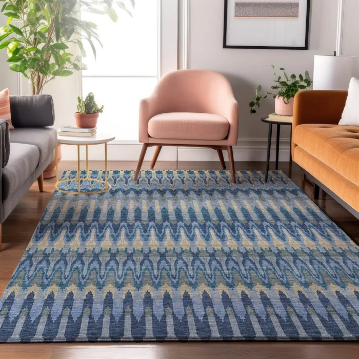 Addison Mayfield Blue AMF860 5ft. x 7ft. 6in. Rect. Rug