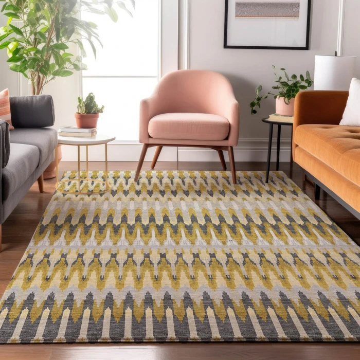 Addison Mayfield Gold AMF860 9ft. x 12ft. Rect. Rug