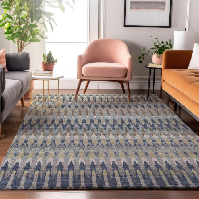 Addison Mayfield Brown AMF860 - 8ft. Round Rug