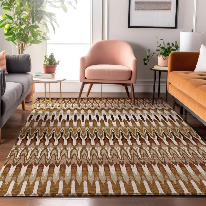 Addison Mayfield Orange AMF860 5ft. x 7ft. 6in. Rect. Rug