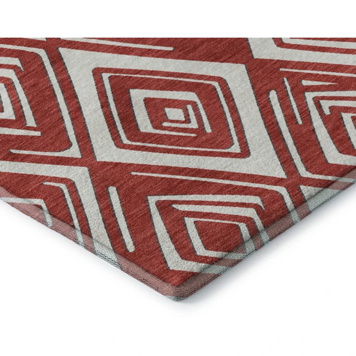 Addison Mayfield Red AMF862 - 8ft. Round Rug