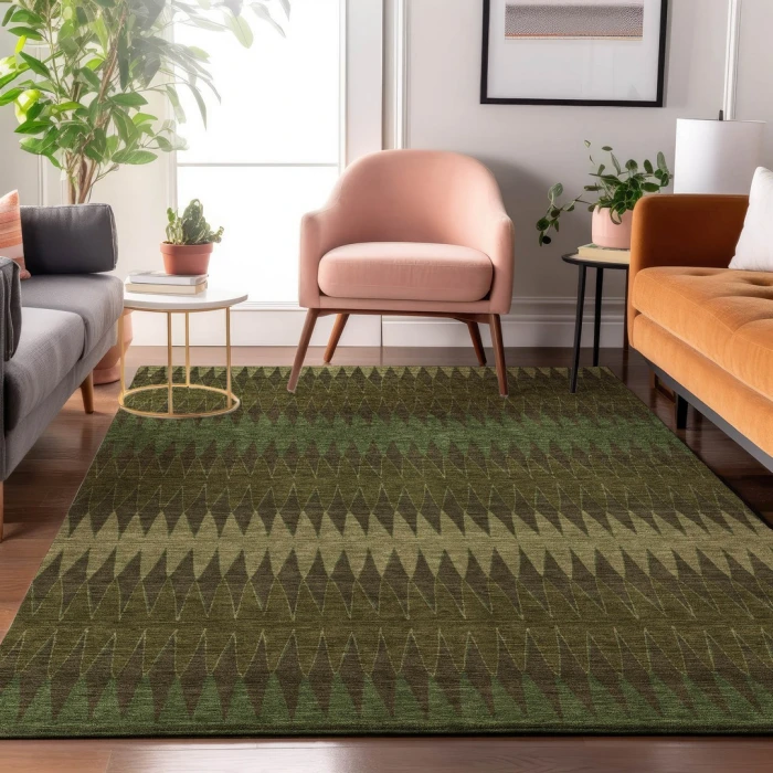 Addison Mayfield Green AMF867 5ft. x 7ft. 6in. Rect. Rug