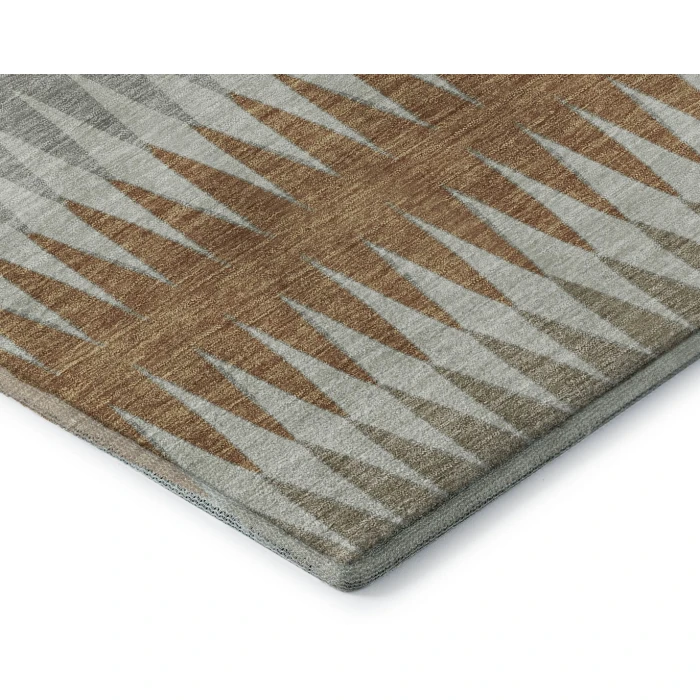 Addison Mayfield Orange AMF867 - 8ft. Round Rug