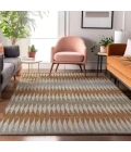 Addison Mayfield Orange AMF867 - 8ft. Round Rug