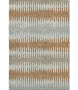 Addison Mayfield Orange AMF867 - 8ft. Round Rug