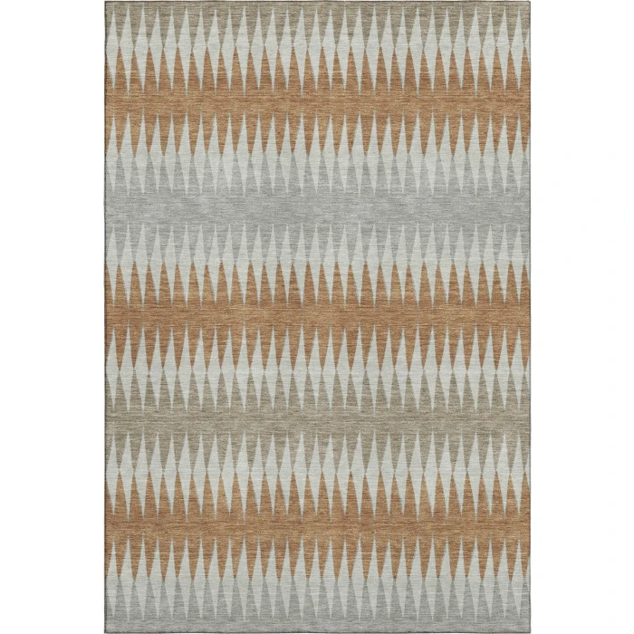 Addison Mayfield Orange AMF867 - 8ft. Round Rug