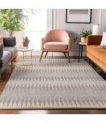 Addison Mayfield Gray AMF867 - 8ft. Round Rug