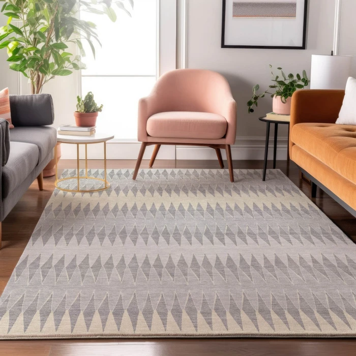 Addison Mayfield Gray AMF867 - 8ft. Round Rug