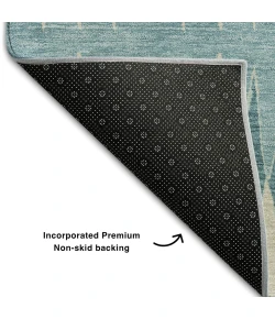 Addison Mayfield Teal AMF867 - 8ft. Round Rug