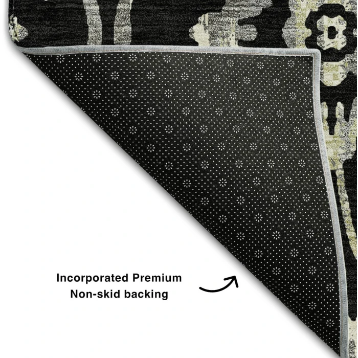 Addison Mayfield Black AMF868 - 8ft. Round Rug