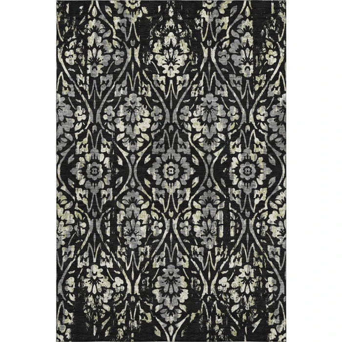 Addison Mayfield Black AMF868 - 8ft. Round Rug