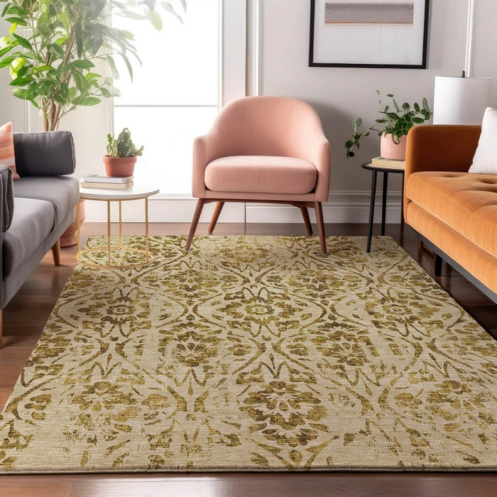 Addison Mayfield Gold AMF868 2ft. 3in. x 7ft. 6in. Rect. Rug