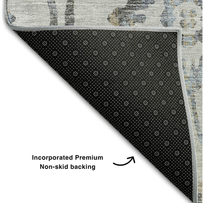 Addison Mayfield Gray AMF868 - 8ft. Round Rug