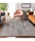 Addison Mayfield Gray AMF868 - 8ft. Round Rug