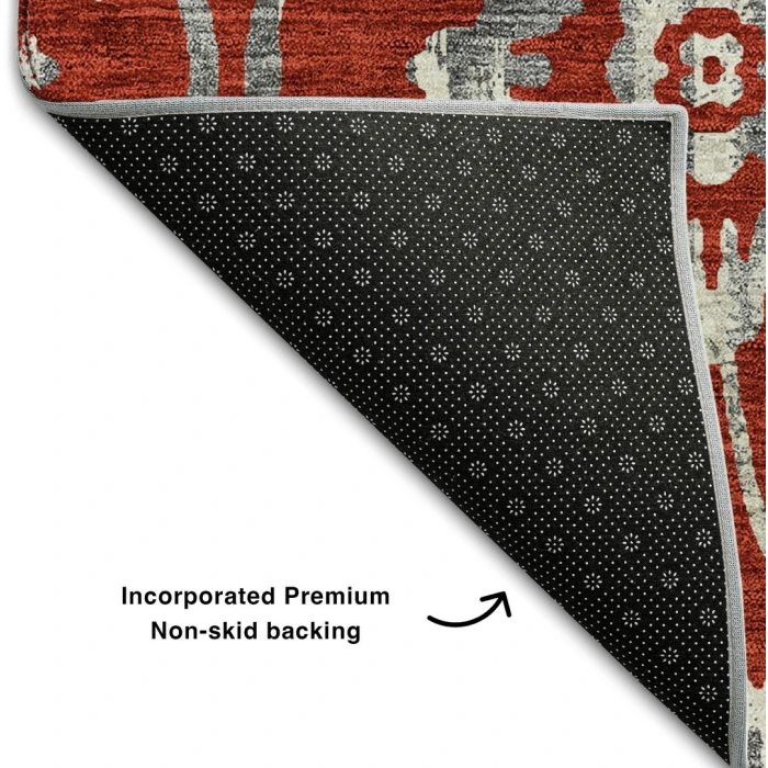 Addison Mayfield Red AMF868 - 8ft. Round Rug