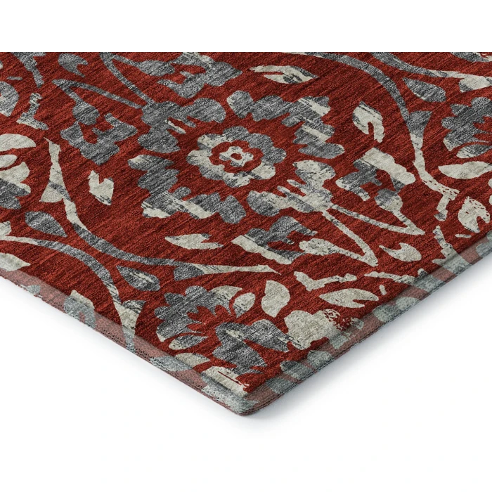 Addison Mayfield Red AMF868 - 8ft. Round Rug